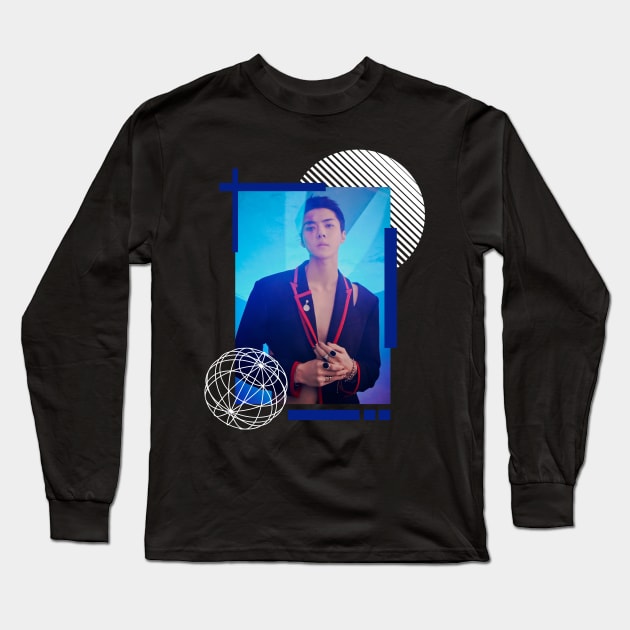 Kpop Design Sehun EXO (Obsession) Long Sleeve T-Shirt by Design Kpop Aesthetic Store